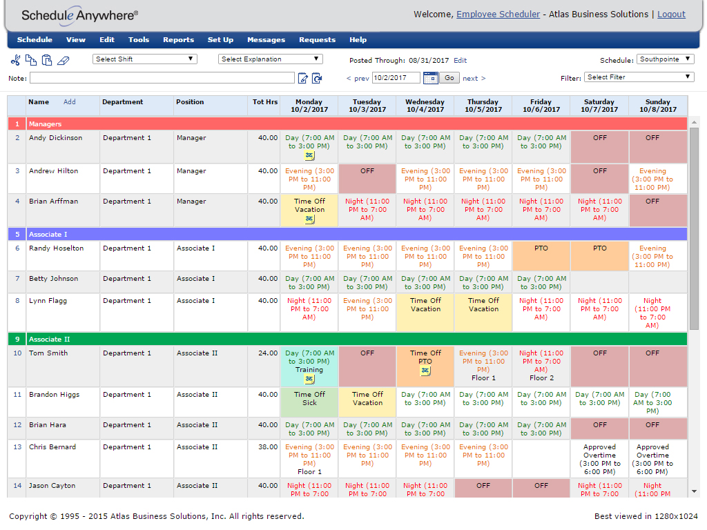  Scheduling Software | Easy-to-Read Schedules | ScheduleAnywhere