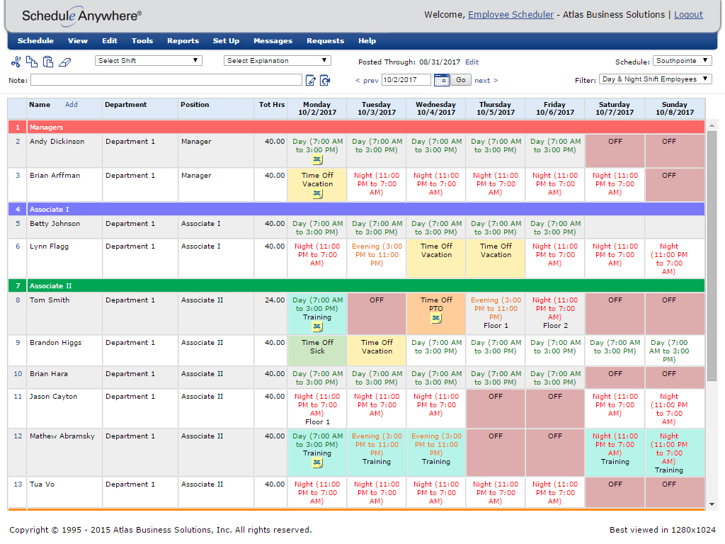 Class Schedule Template Online from www.scheduleanywhere.com