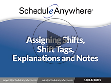 How to Assign Shifts and Explanations to Employee Schedules