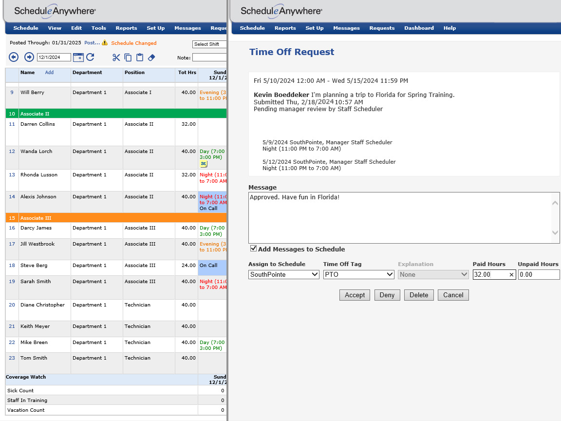 Employee Scheduling Software ScheduleAnywhere