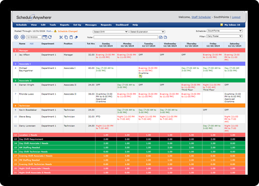 You'll never be over-scheduled or under-scheduled with our employee scheduling tool.