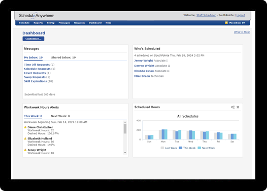 For ultimate customization of your online software and app dashboard, this work shift maker is for you.