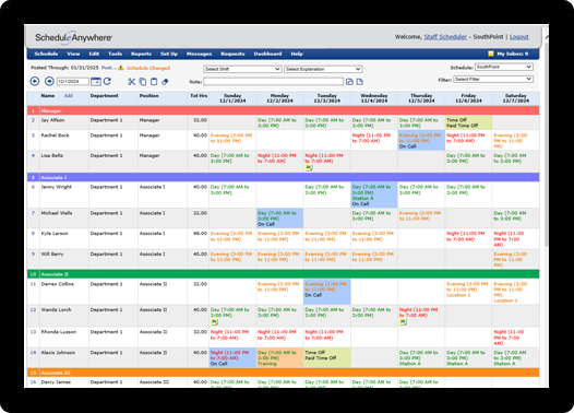 Enjoy ready access to employee schedules through the web-based software or mobile staffing app. 