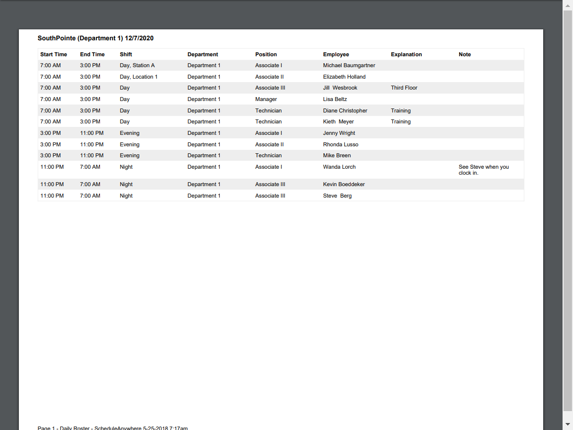 flexible work schedule reporting scheduleanywhere