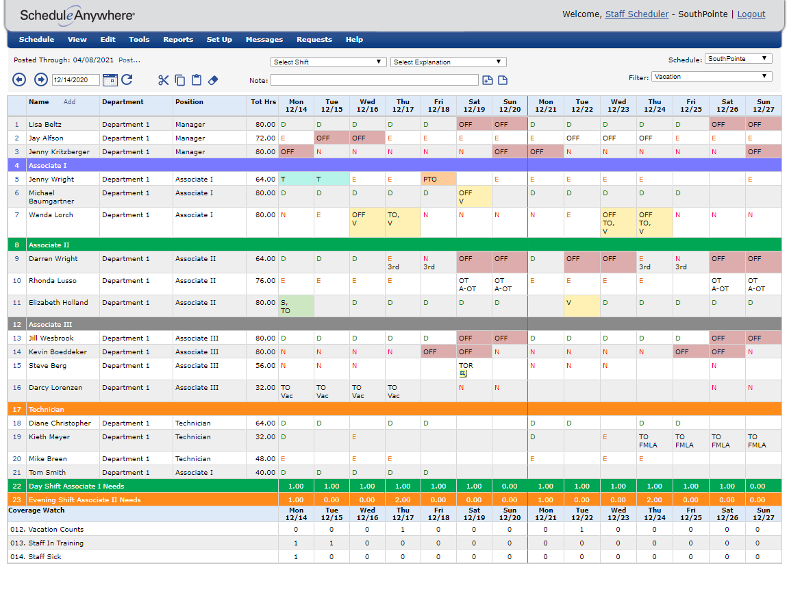 Flexible Employee Scheduling Software ScheduleAnywhere