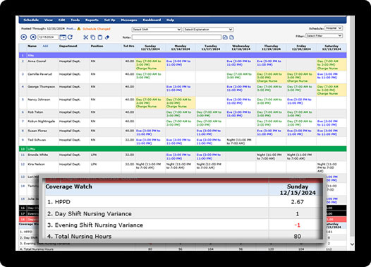 Let ScheduleAnywhere handle the heavy lifting on schedule and shift coverage calculations.