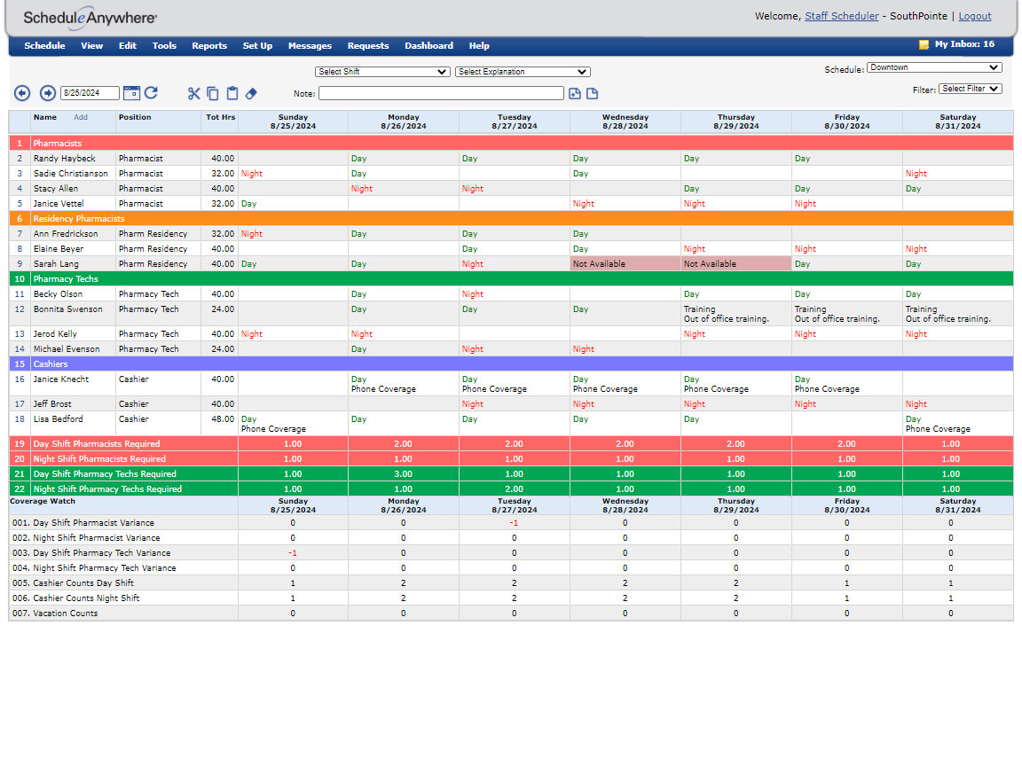 Online Retail Employee Scheduling Software ScheduleAnywhere