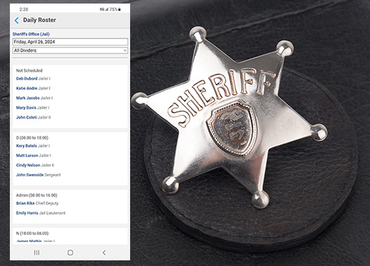 Sheriff employee performance and satisfaction improve when they have online access to schedules.