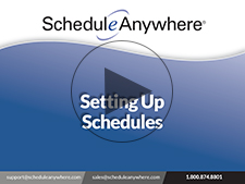 Creating a custom online employee schedule with ScheduleAnywhere