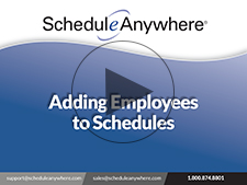 Adding employees to online staff schedules