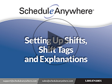 Create Custom Shifts and Explanations for Staff Scheduling