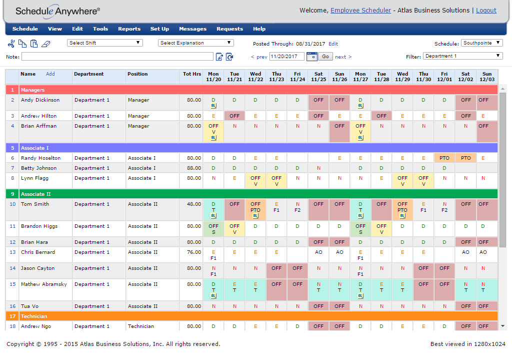 flexible work schedule reporting scheduleanywhere