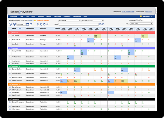 ScheduleAnywhere is highly customizable because how you work and what you need to see are unique to you.