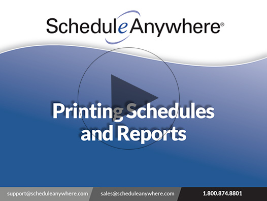 Our scheduling software program allows you to tailor staffing schedules and reports for a wide range of coverage variables.